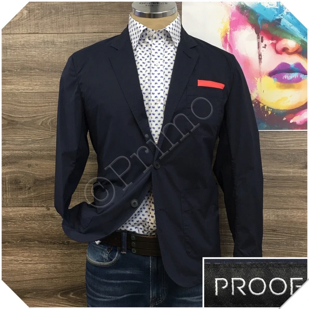 PROOF Mens Performance Blazer Sport Coat Casual Jacket Size S‎ (38S) Light Suit